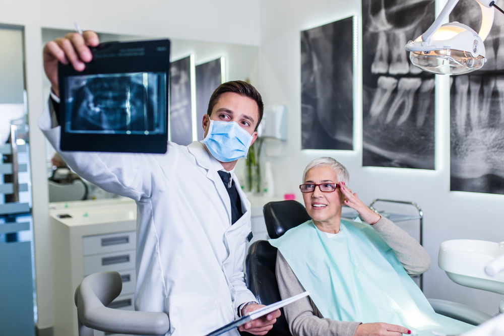 Beautiful,Senior,Woman,Having,Dental,Treatment,At,Dentist’s,Office