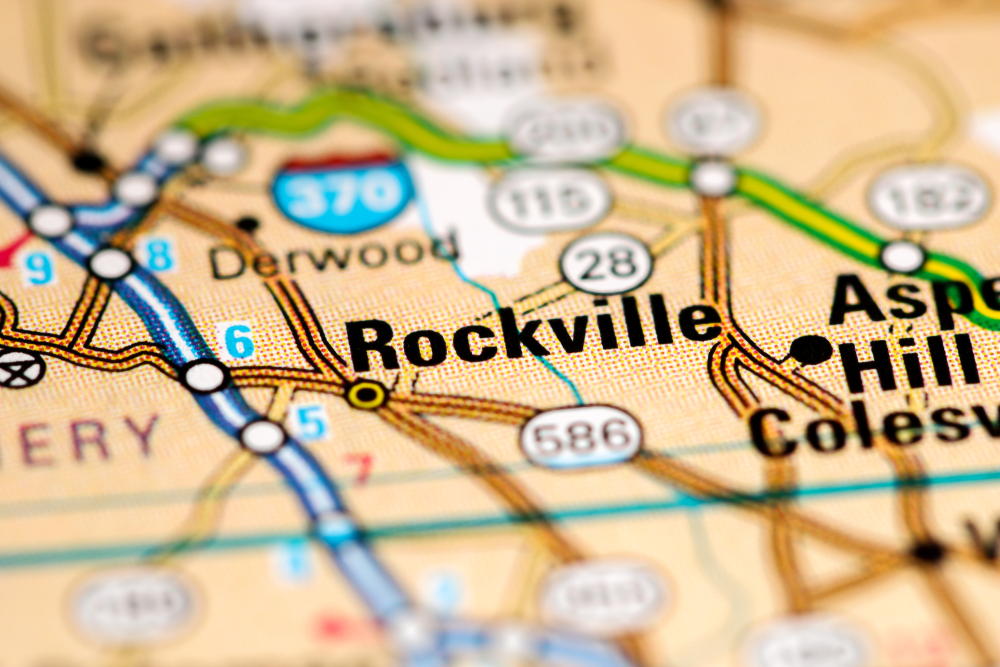 Rockville ,Maryland ,Usa,On,A,Map