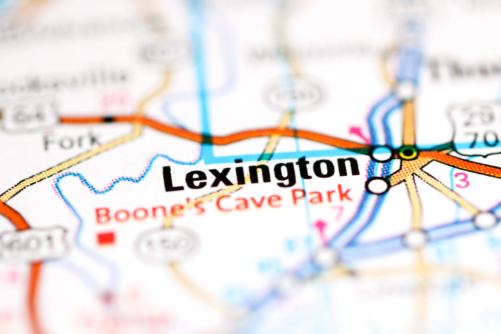 Lexington.,North,Carolina.,Usa,On,A,Geography,