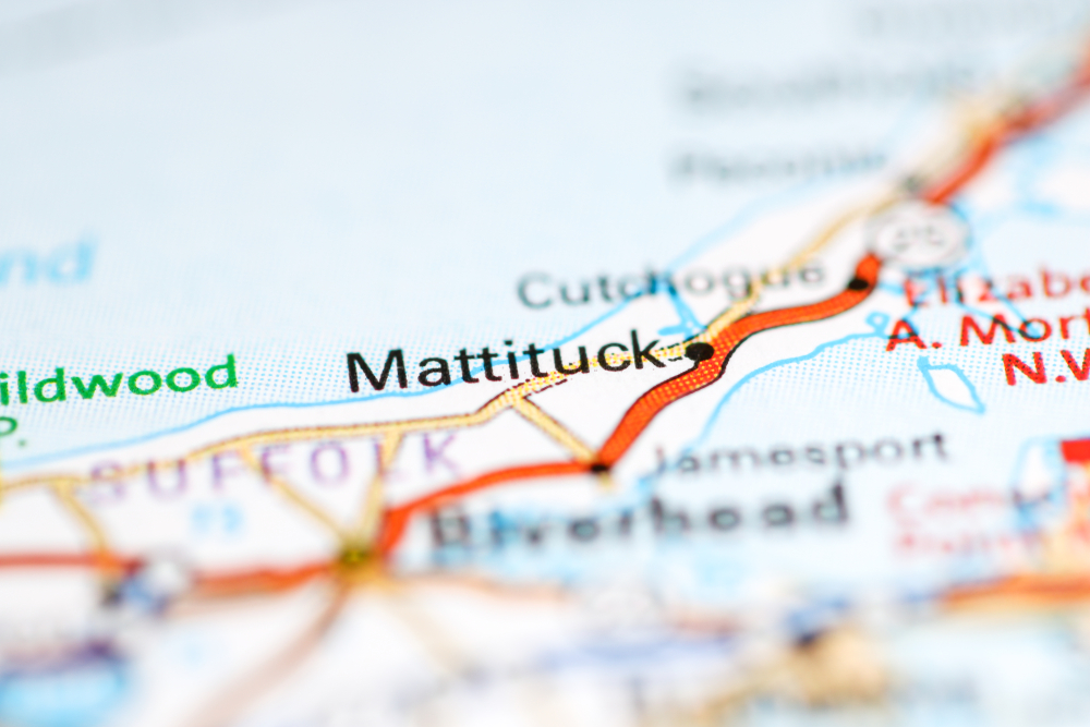 Mattituck.,New,York.,Usa,On,A,Geography,Map