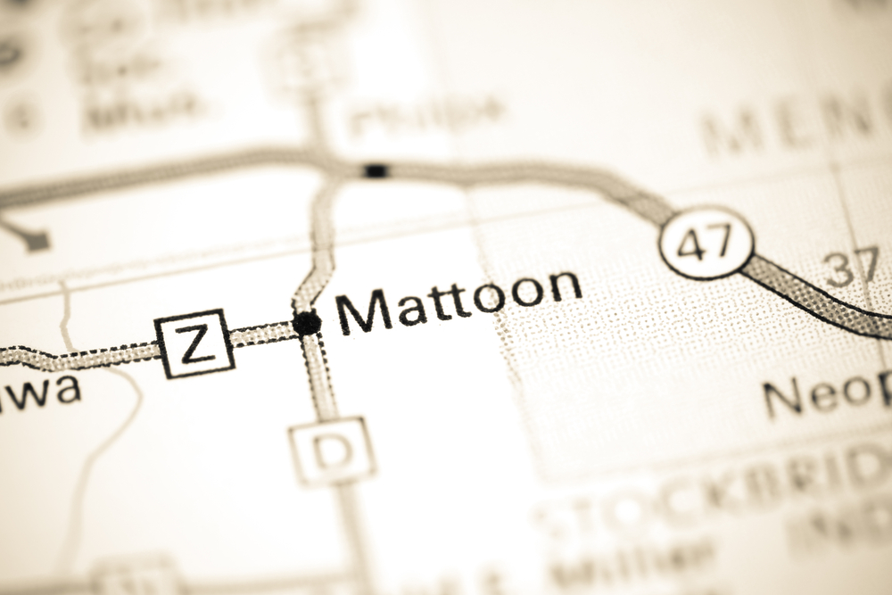 Mattoon.,Wisconsin.,Usa,On,A,Map