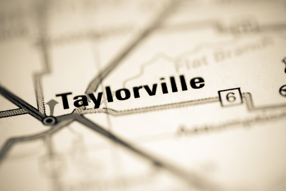 Taylorville ,Illinois ,Usa,On,A,Geography,Map
