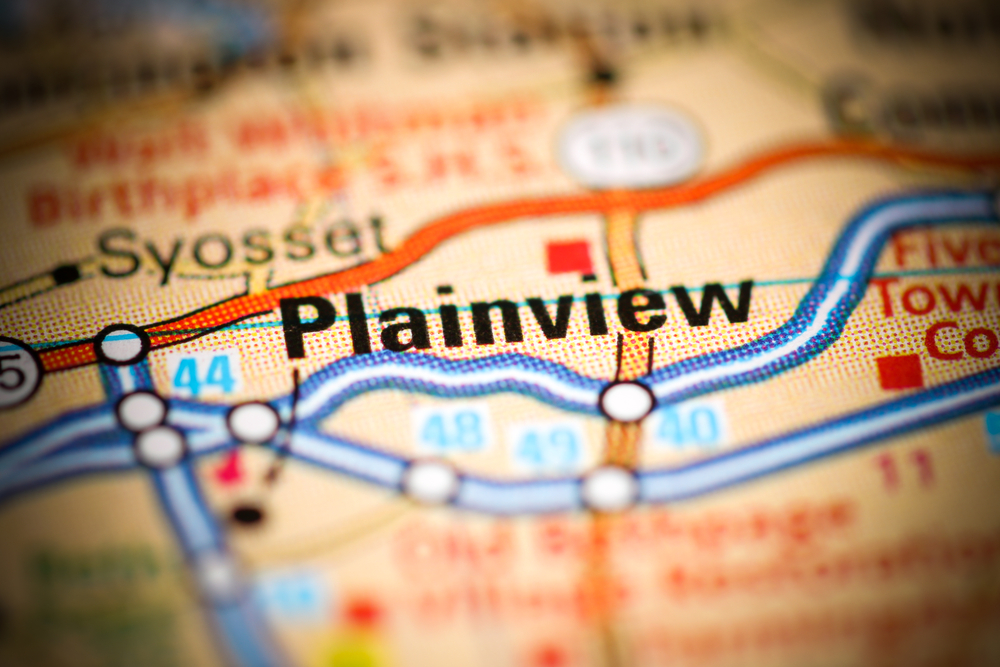 Plainview ,New,York ,Usa,On,A,Geography,Map