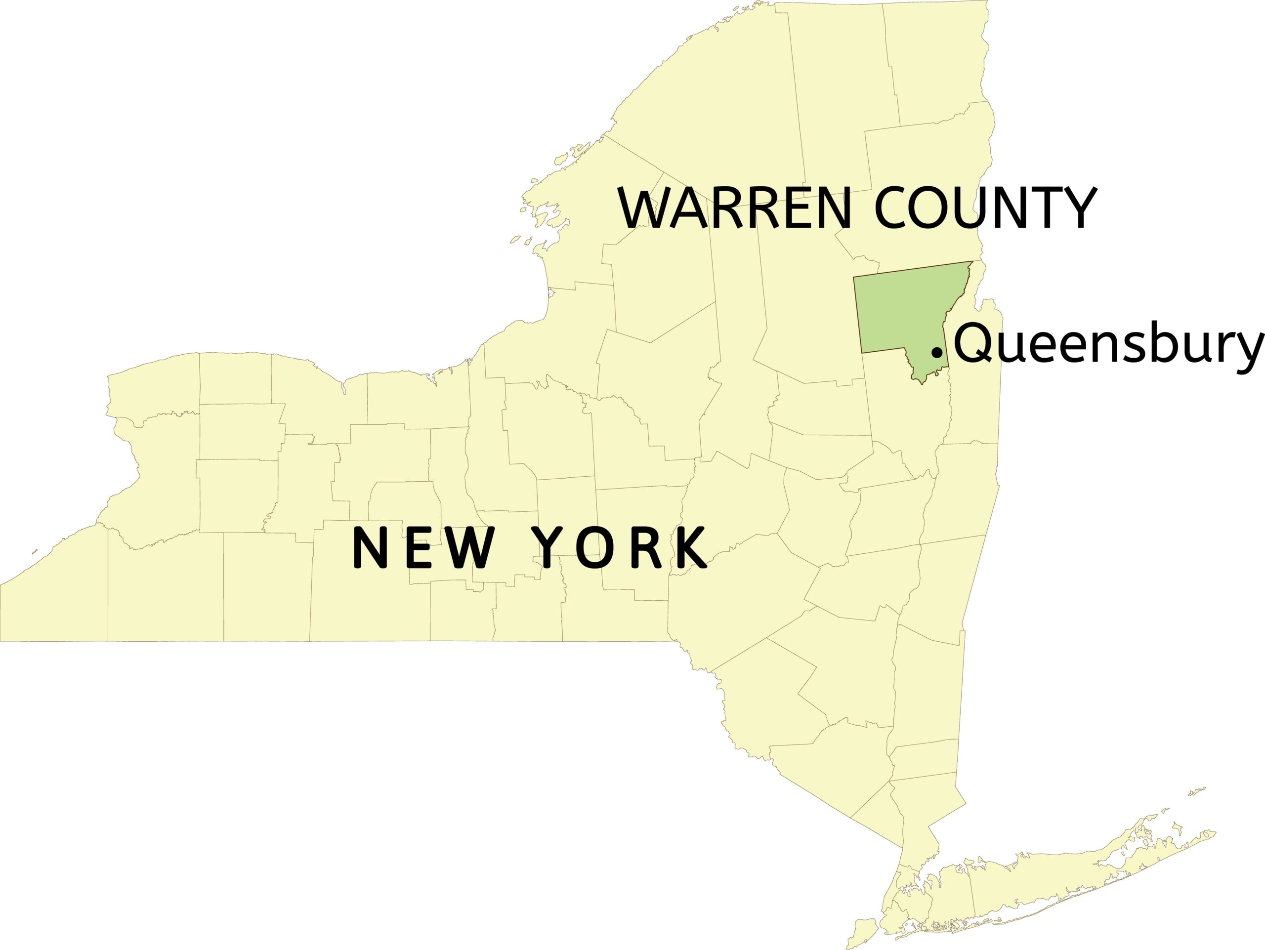 Warren,County,And,Town,Of,Queensbury,Location,On,New,York