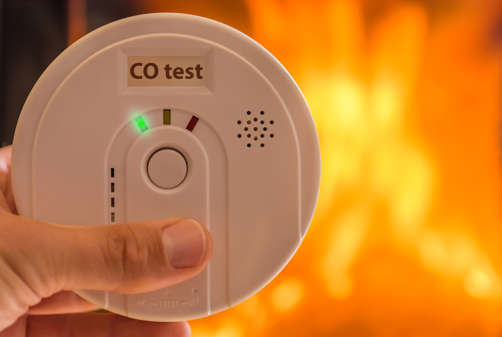 Carbon,Monoxide,Alarm,In,The,Air,For,Rooms,Heated,By